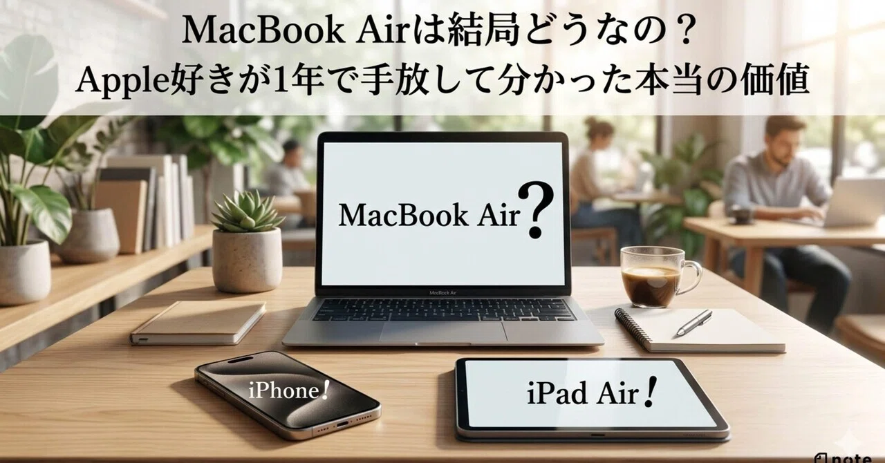MacBook Airは結局どうなの？Apple好きが1年で手放して分かった本当の