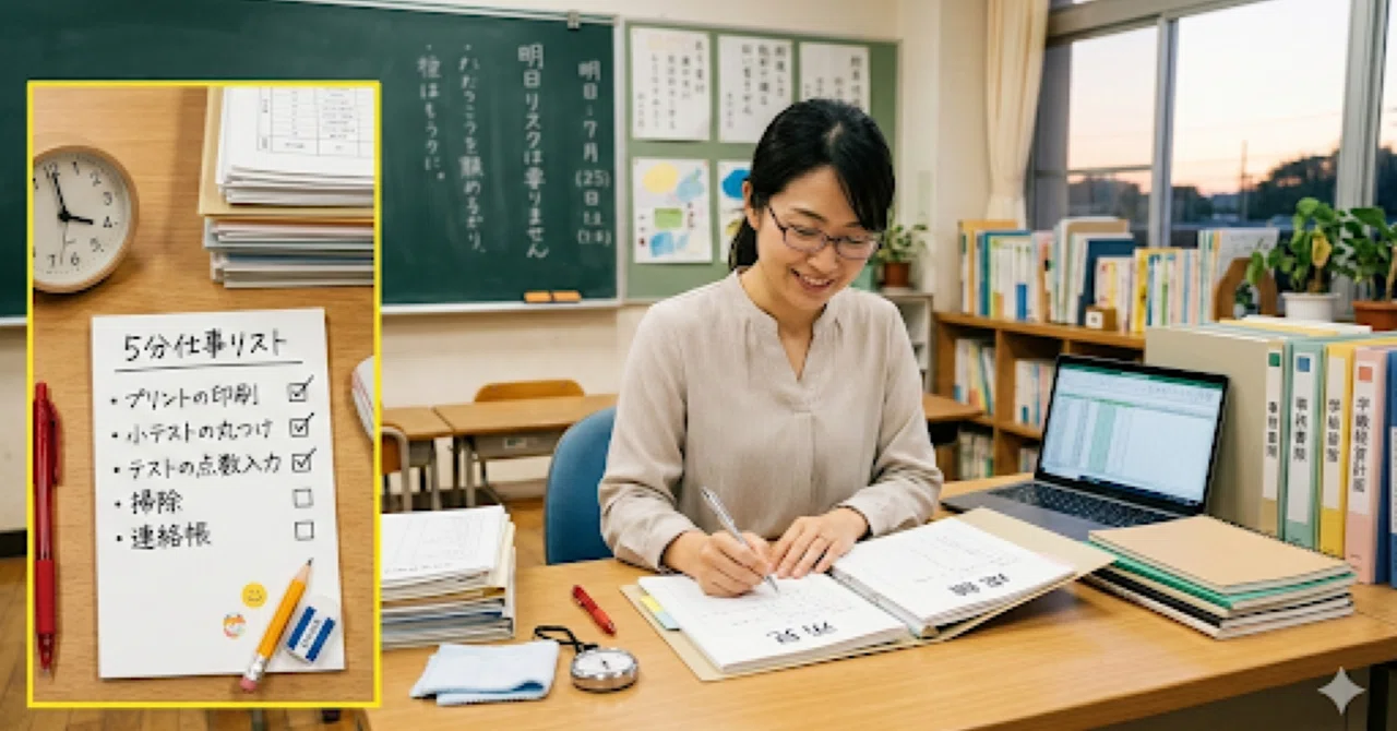 #130 [Teacher's Time Management] The Magic of the '5-Minute Task List ...