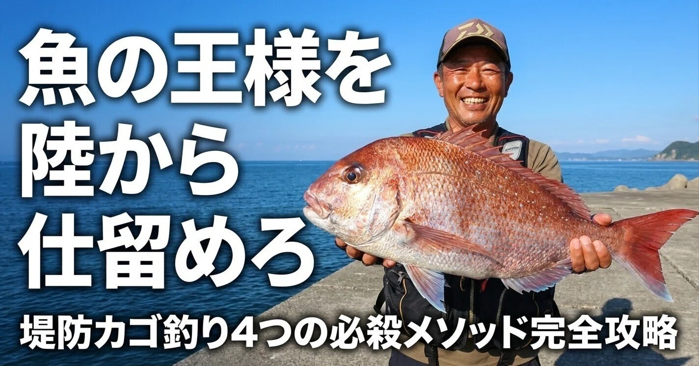 完全攻略】真鯛はカゴ釣りで獲れ！堤防から「魚の王様」を仕留める4