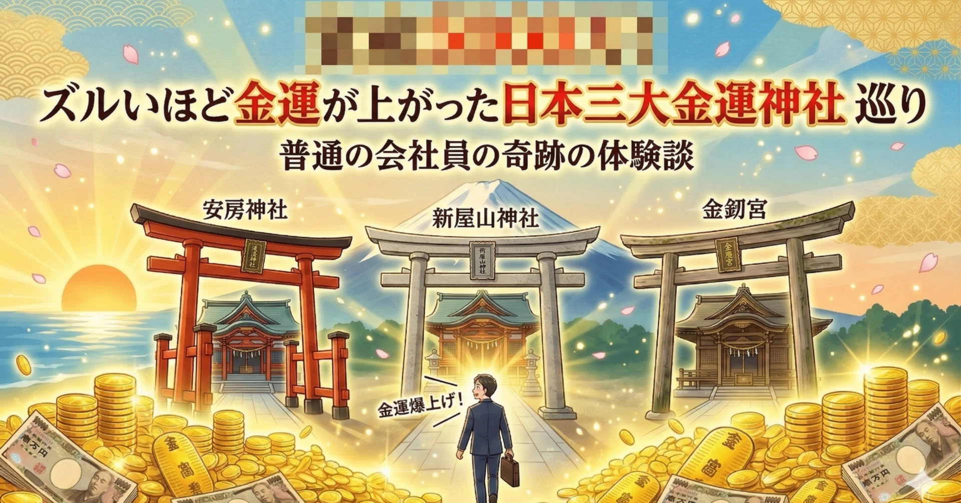 資産◯000万!ズルいほど金運が上がった日本三大金運神社の巡り｜お宿太郎🛖