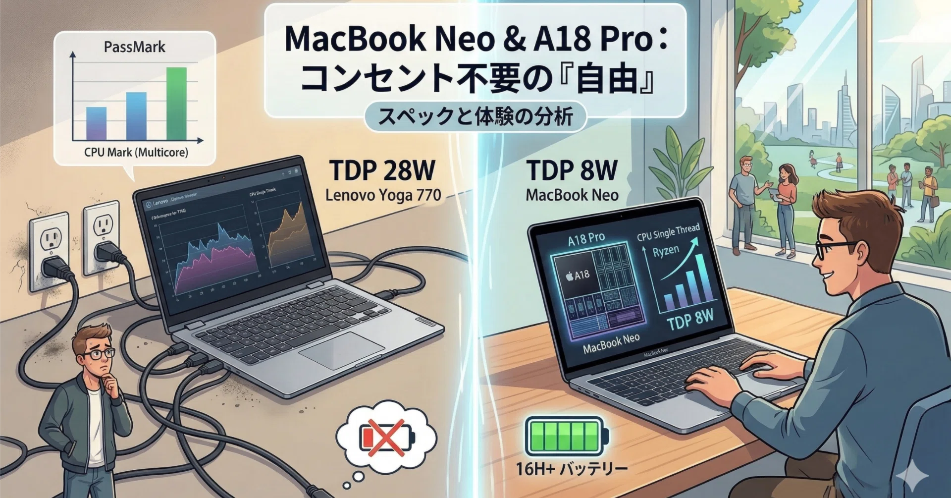 MacBook Neo の CPU スペックから読み解く新しい可能性｜ともかつのノート