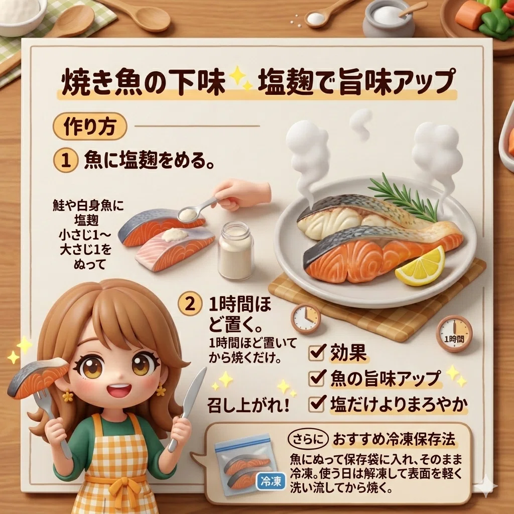魚の下味の図解
