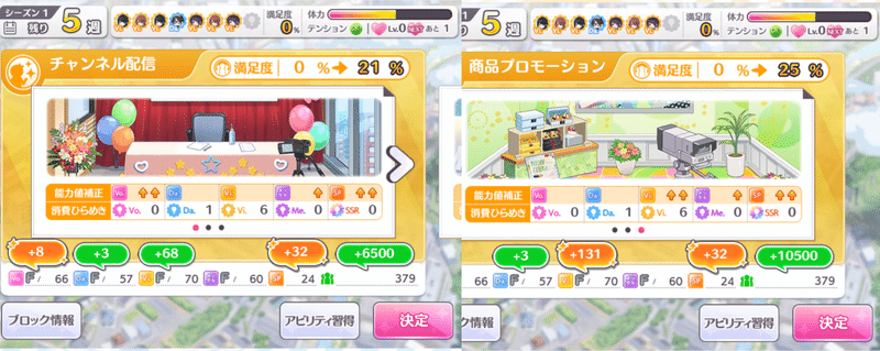G R A D 実装初週 フェスアイドル育成メモ 1極属性担当 うさぎらーめん Note