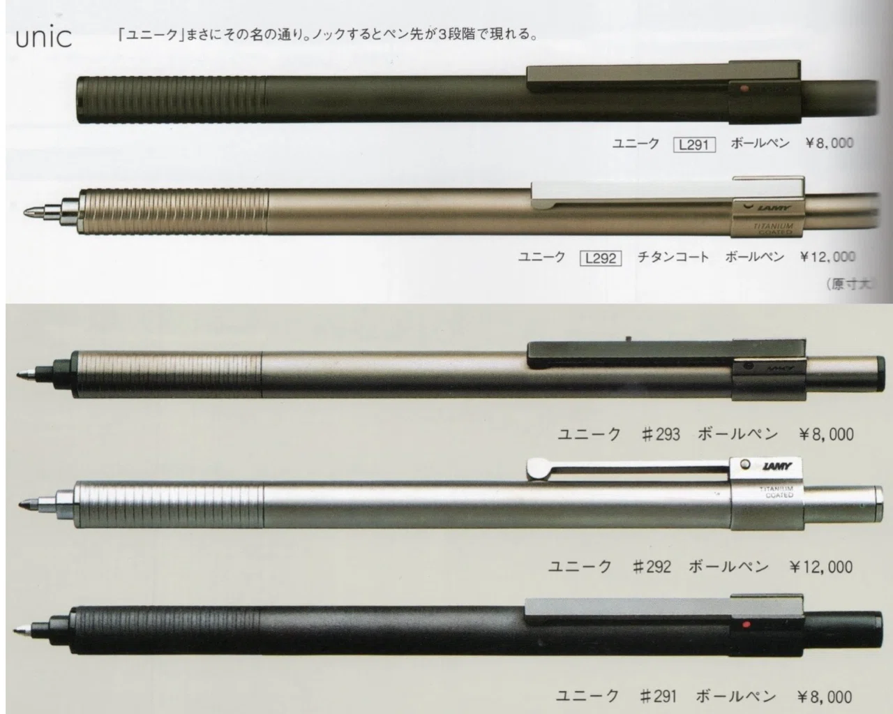 LAMY unic チタンコート ボールペン ベストバイTOP3｜su_da