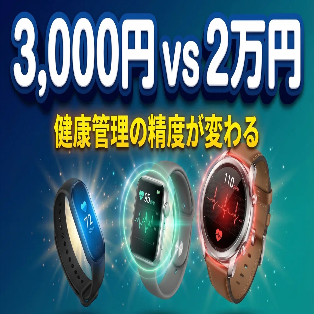 スマートウォッチ、3,000円と1万円と2万円で健康管理の精度が変わる 
