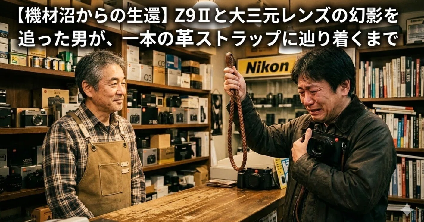 機材沼からの生還】Z9Ⅱと大三元レンズの幻影を追った男が、一本の革