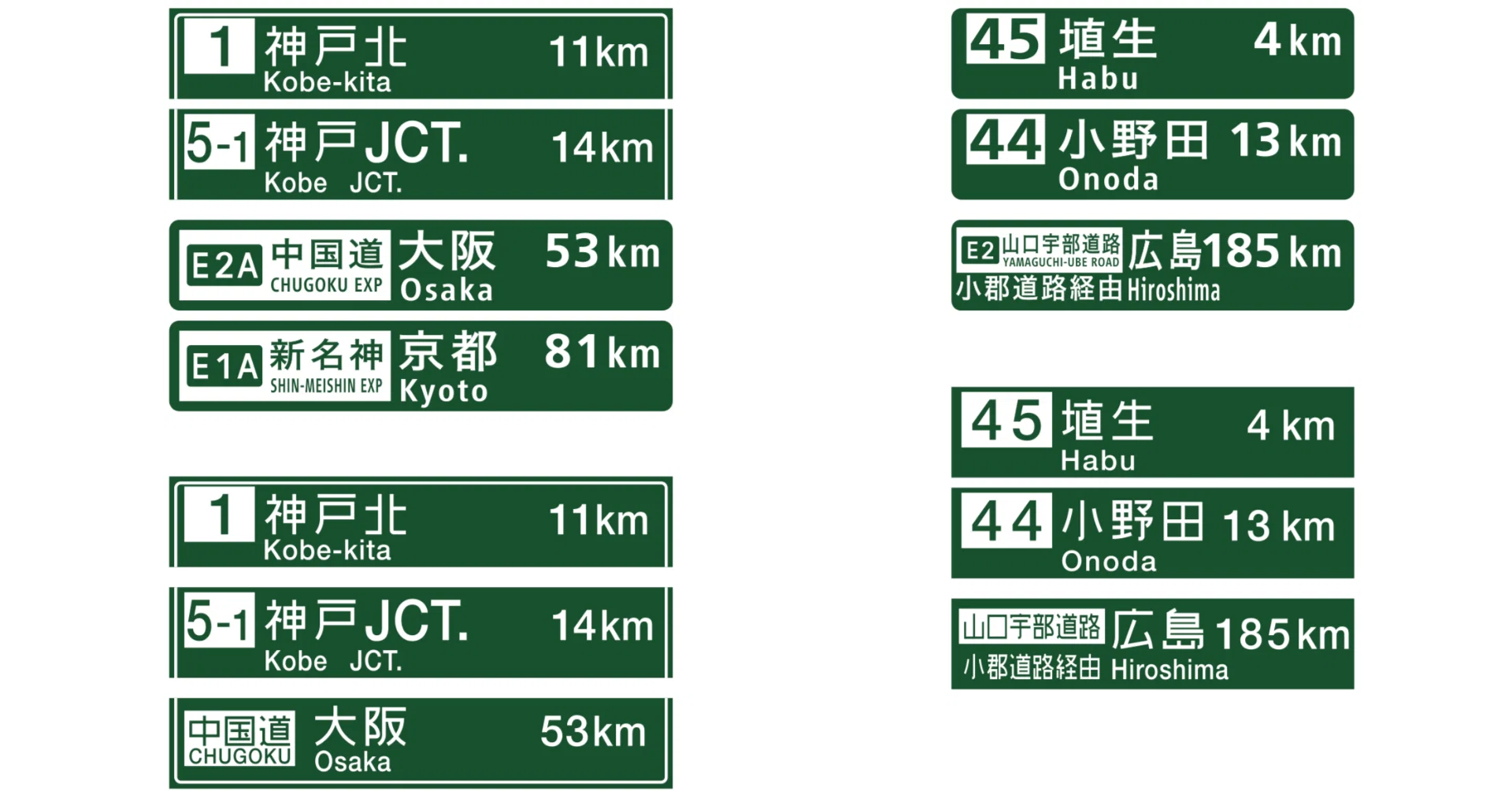 E2 山陽道 案内標識図集の書籍作成中(5)｜know where to run / のうえ