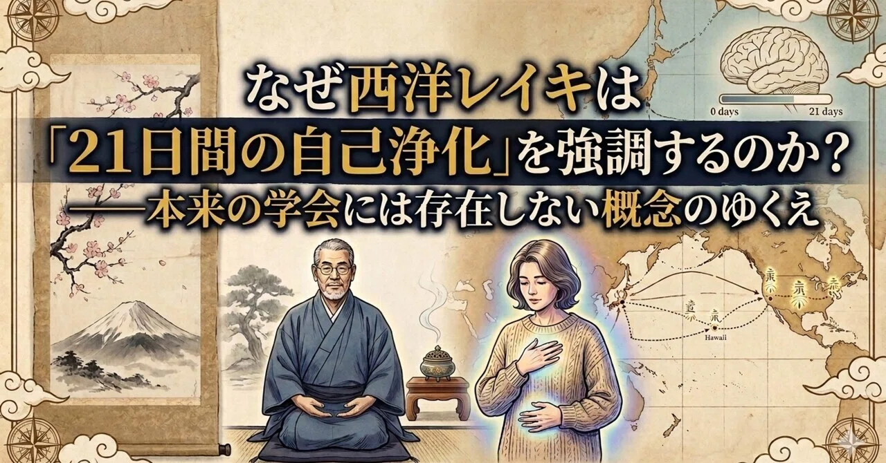 なぜ西洋レイキは「21日間の自己浄化」を強調するのか？ ——本来の学会