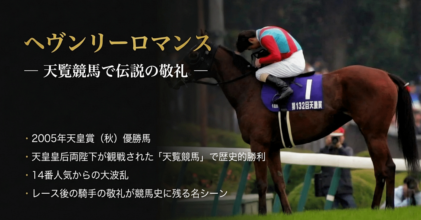 【期限切れ単勝馬券】　天皇賞（秋）　2005 ヘヴンリーロマンス 他全頭 ヘヴンリーロマンス ― 天覧競馬で伝説の敬礼 ―｜ハサミおじさん