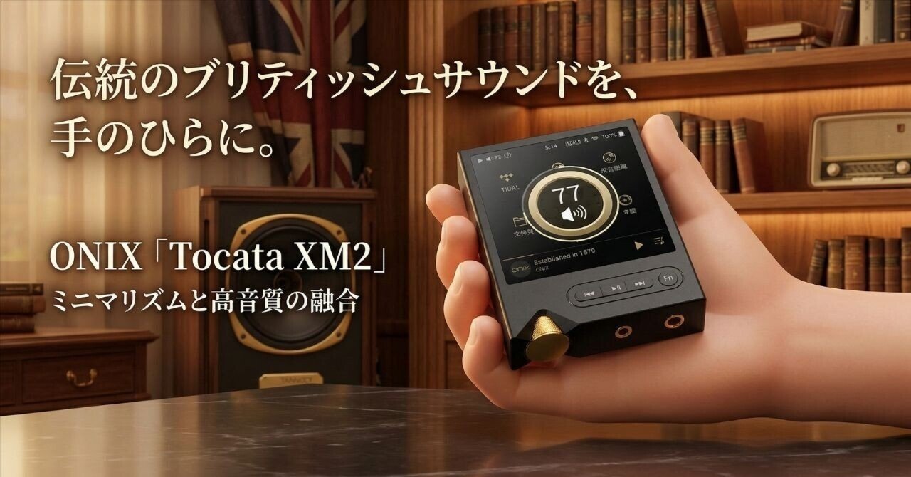 伝統のブリティッシュサウンドを手のひらに。ONIX「Tocata XM2」が提案