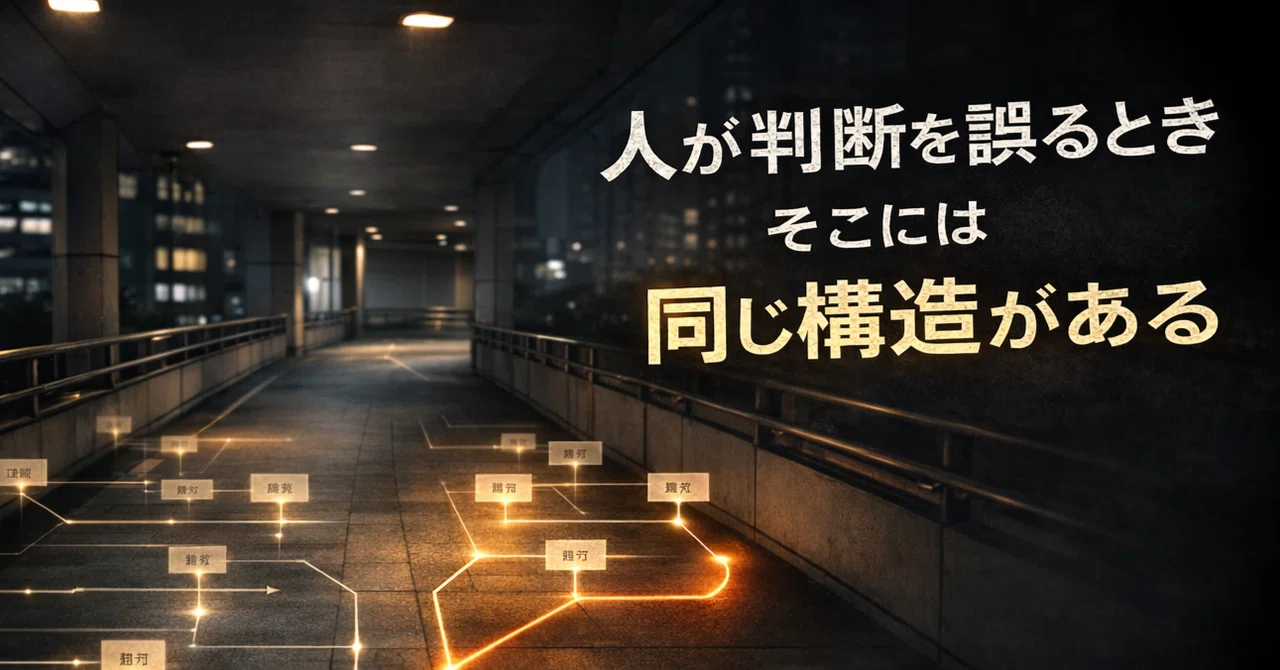 AI事故から見えた人が判断を誤る「同じ構造」｜中野太助｜AIで中小企業を強くする人（AI参謀）