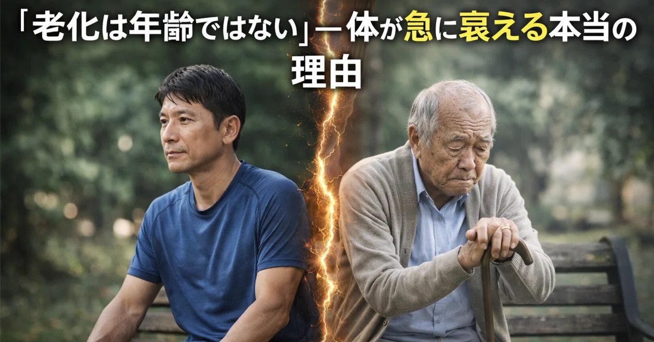 「老化は年齢ではない」──体が急に衰える本当の理由｜トーマス