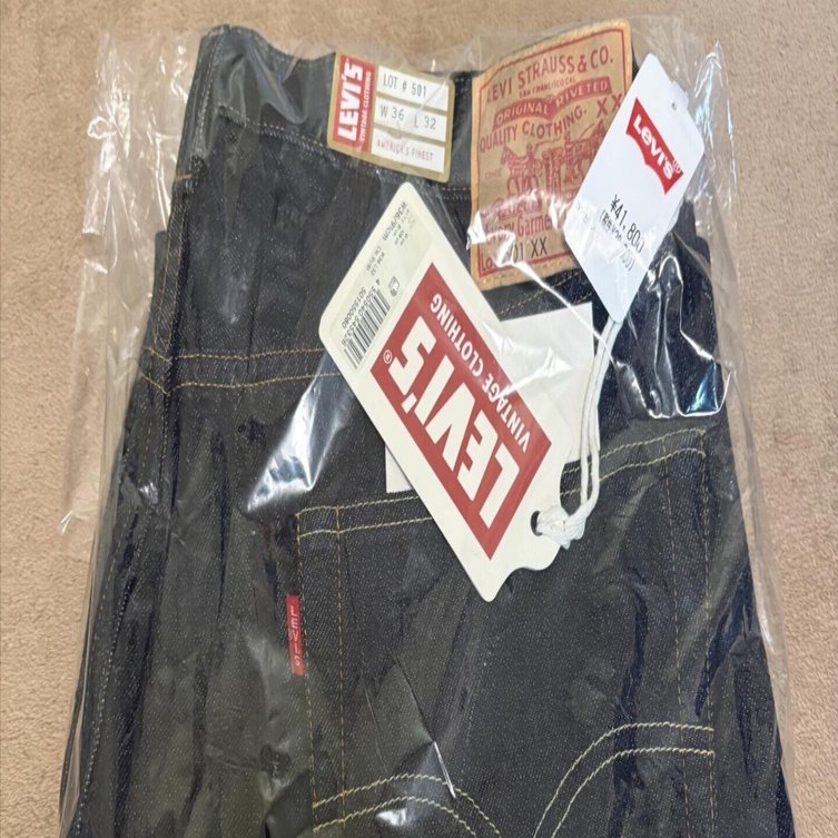 リーバイス LEVI'S のジーンズ LVC501XX 1955 日本製 リンス(ワン