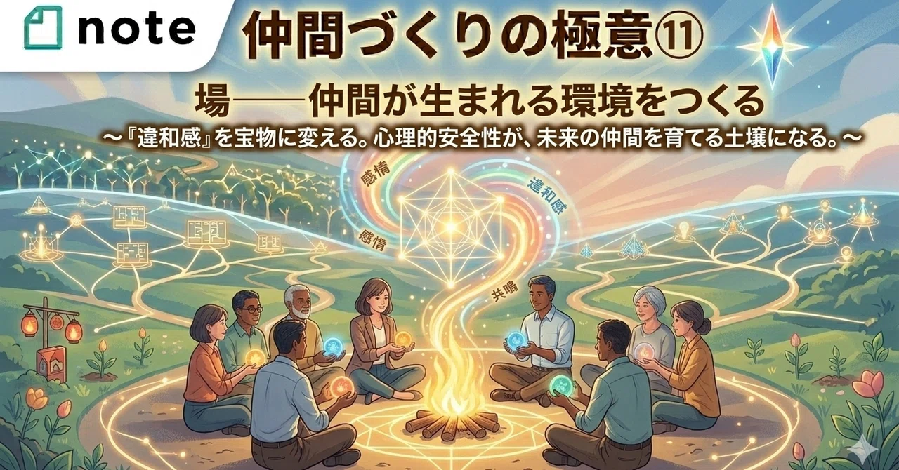 仲間づくりの極意⑪「場」──仲間が生まれる環境をつくる｜宮木俊明