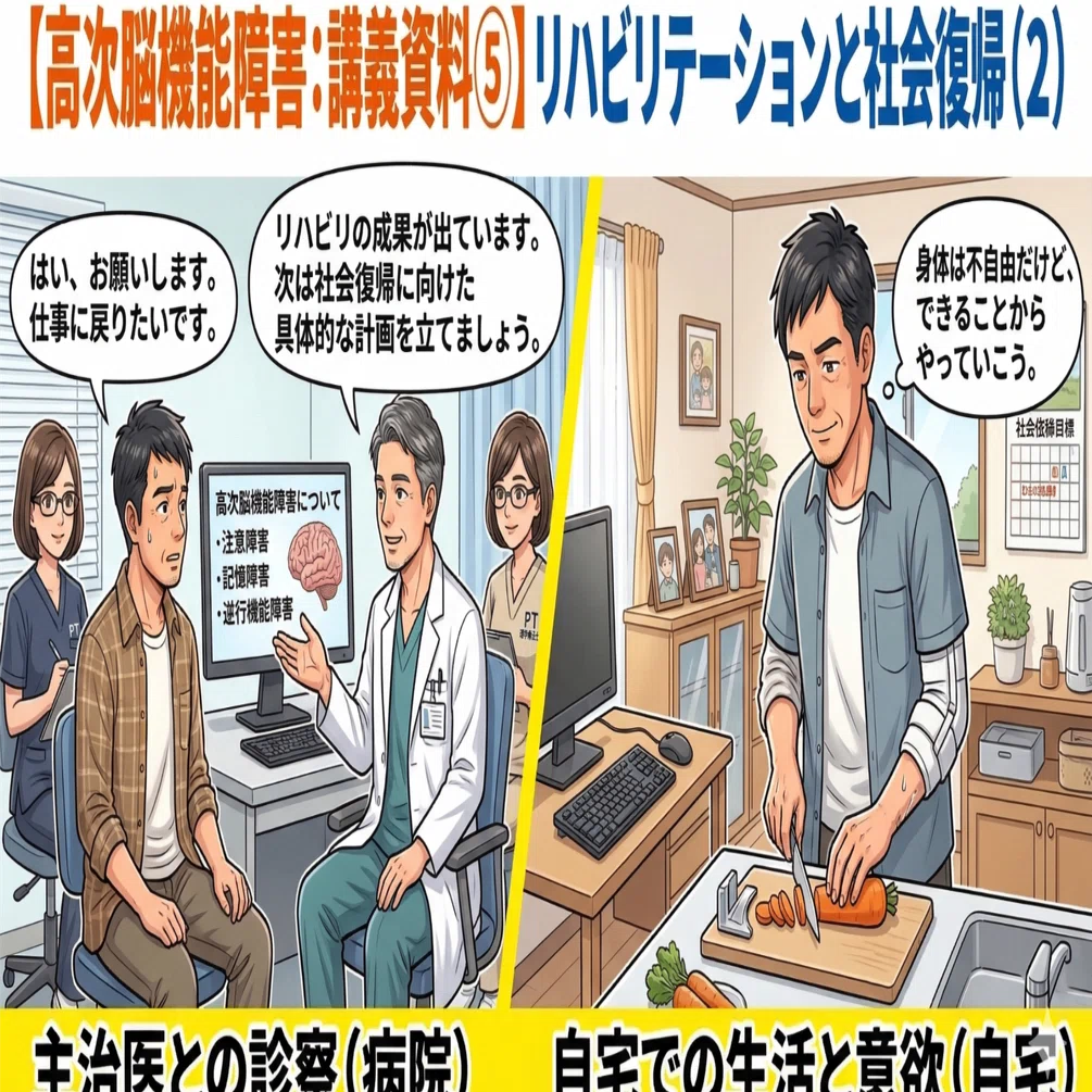 高次脳機能障害：講義資料⑤】リハビリテーションと社会復帰（2