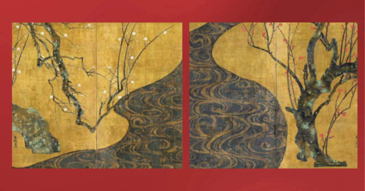 国宝】紅白梅図屛風 尾形光琳 そして 弘前藩｜青森りんご歴史伝承家 木