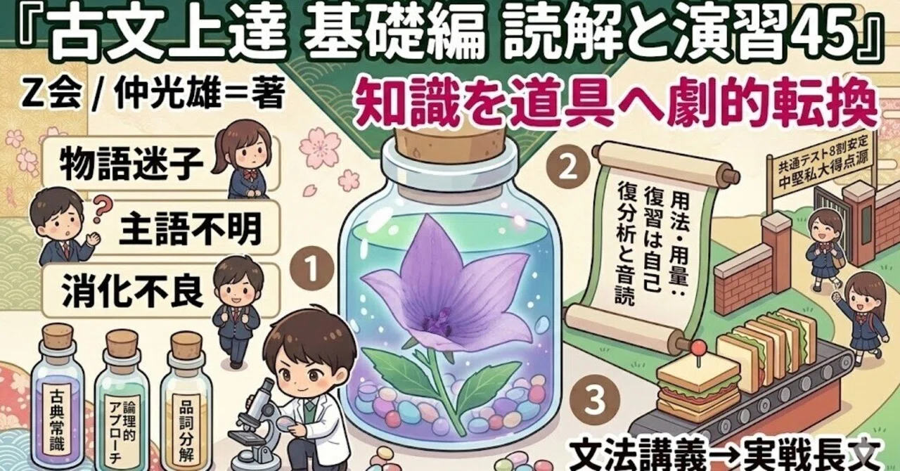 古文の処方箋】【古文上達 基礎編 読解と演習45】「単語は覚えたのに