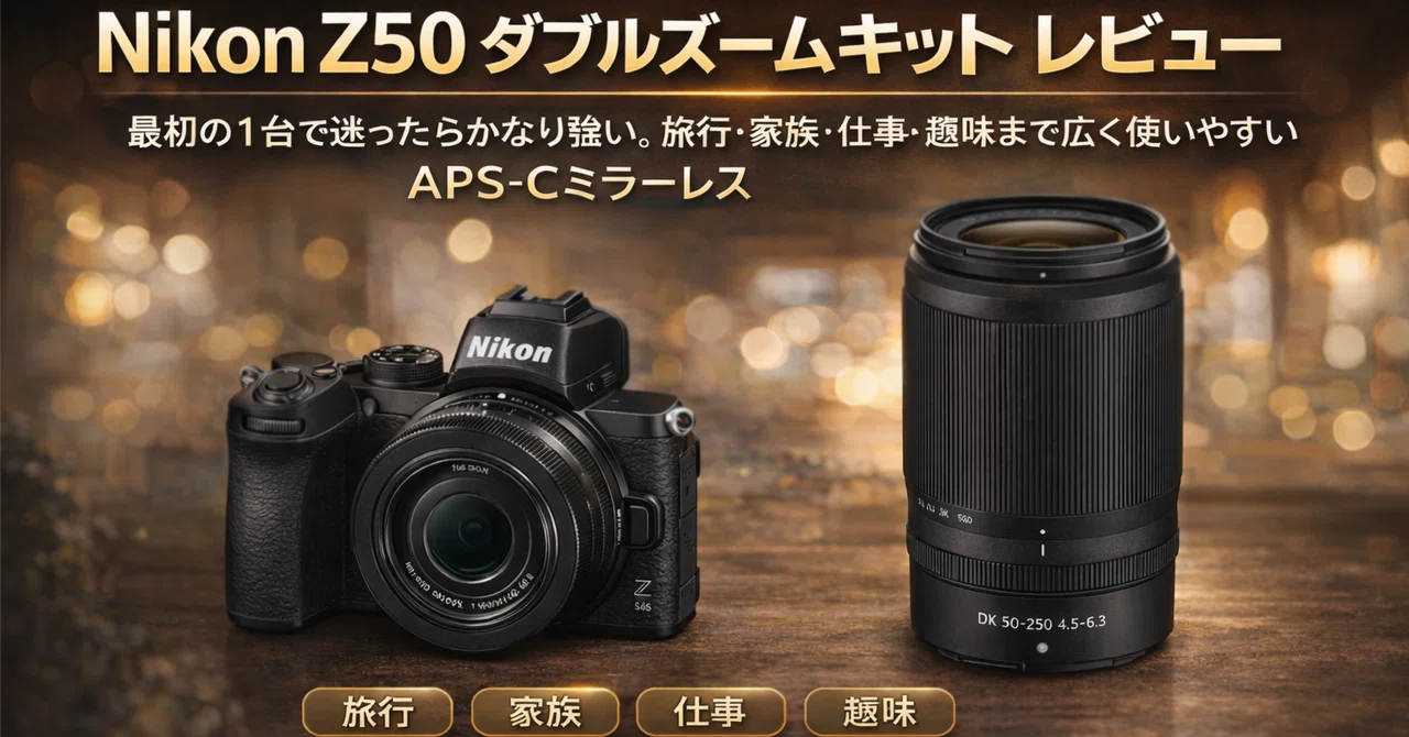Nikon Z50 ダブルズームキット レビュー｜最初の1台で迷ったらかなり