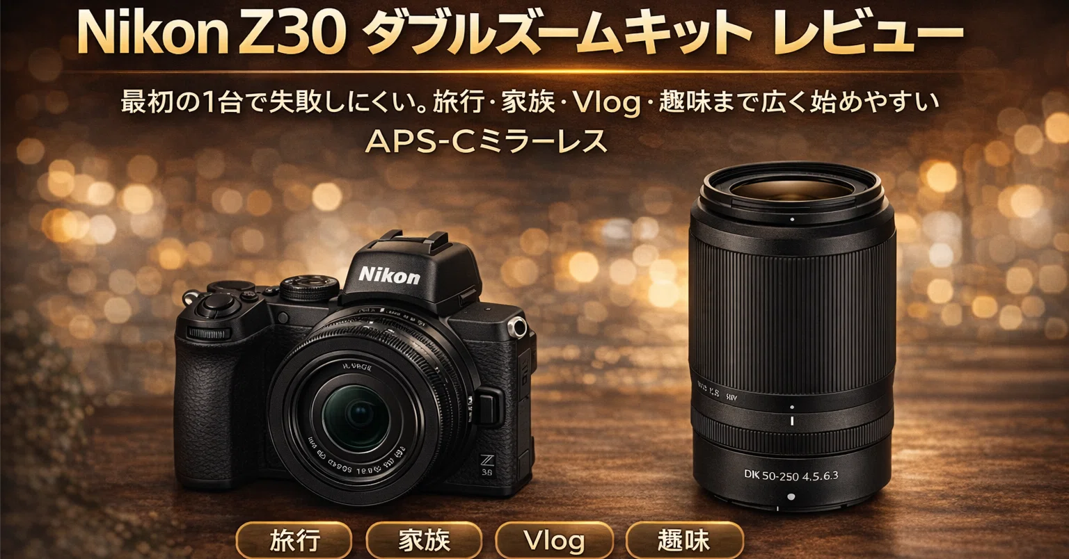Nikon Z30 ダブルズームキット Nikon Z30 ダブルズームキット レビュー｜最初の1台で失敗しにくい