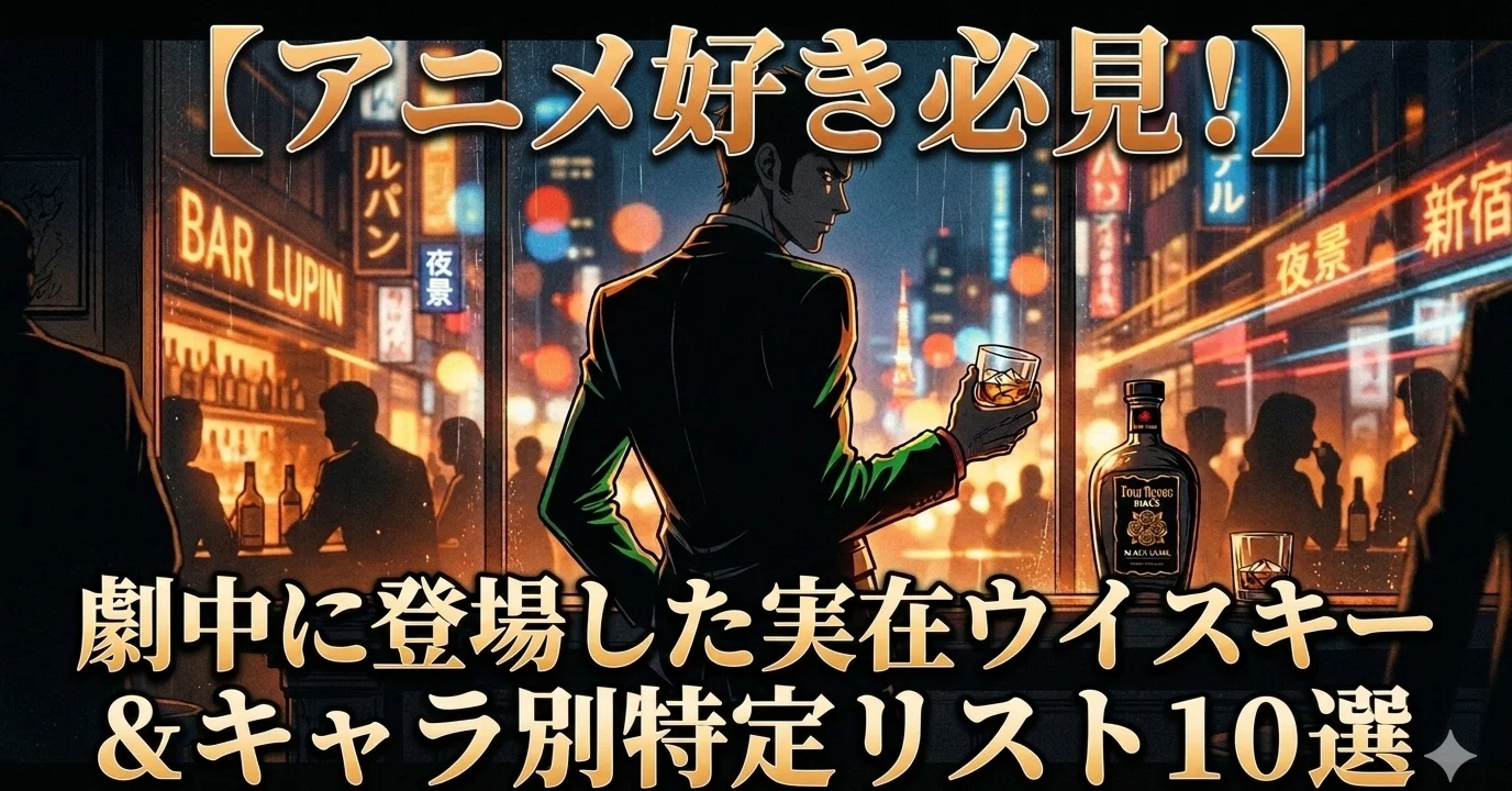 アニメ好き必見】劇中に登場した実在ウイスキー＆キャラ別特定リスト