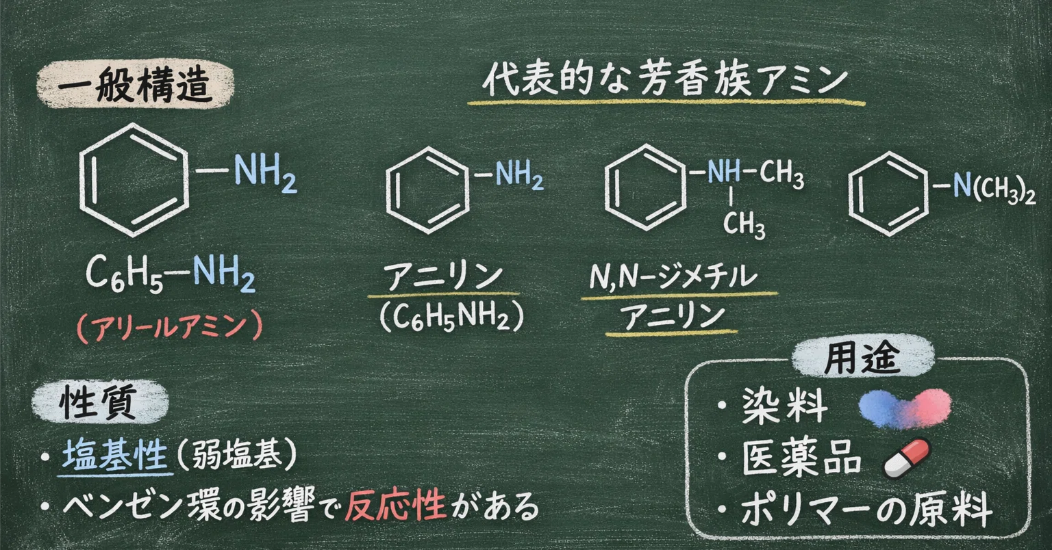 高校化学解説】芳香族アミン｜佐々木亮太@高校化学を解説