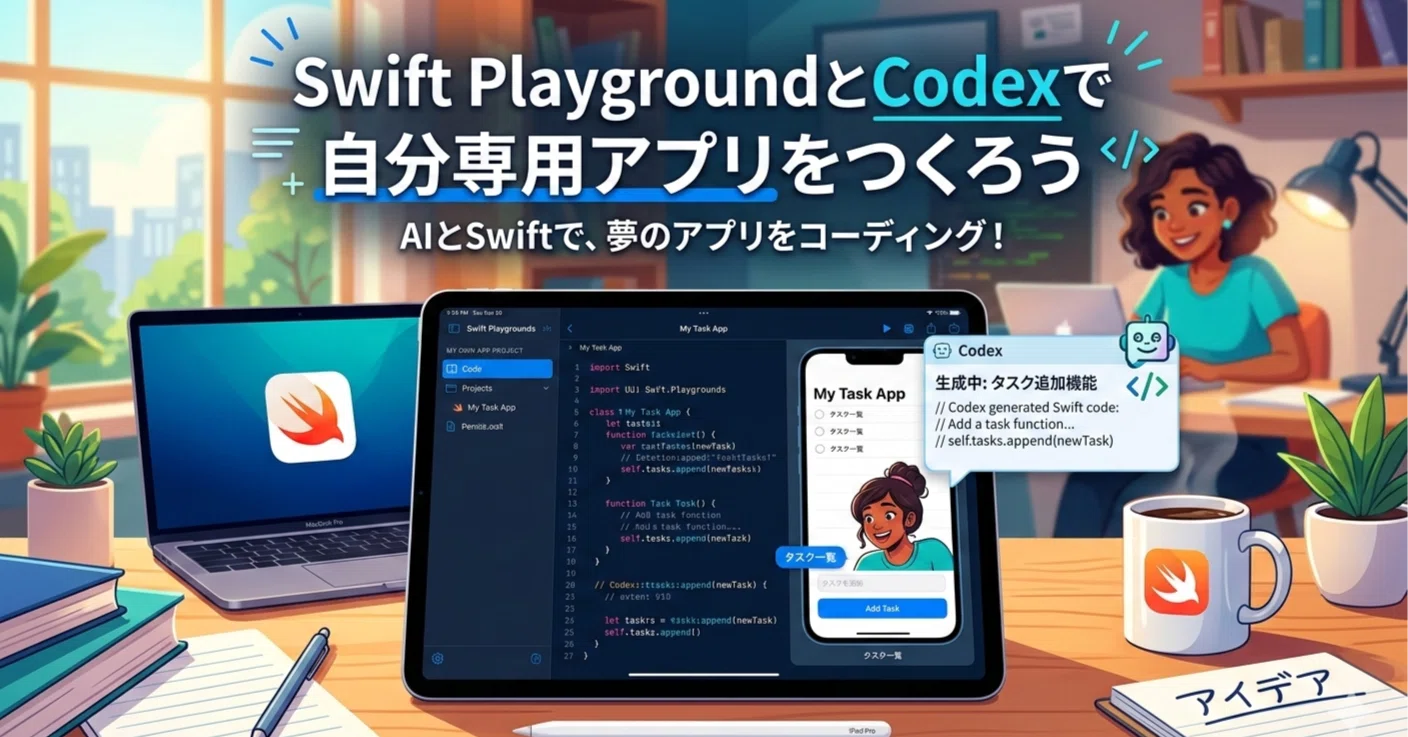 Swift PlaygroundとCodexで自分専用アプリをつくろう｜imk2o