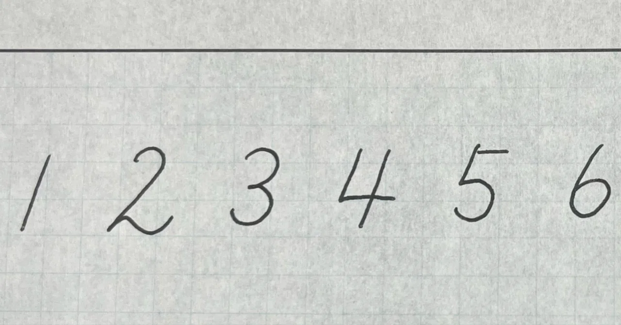 5 の 書き方