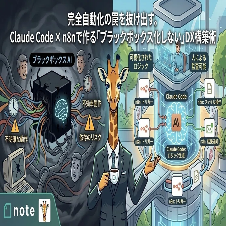 完全自動化の罠を抜け出す。Claude Code × n8nで作る「ブラック