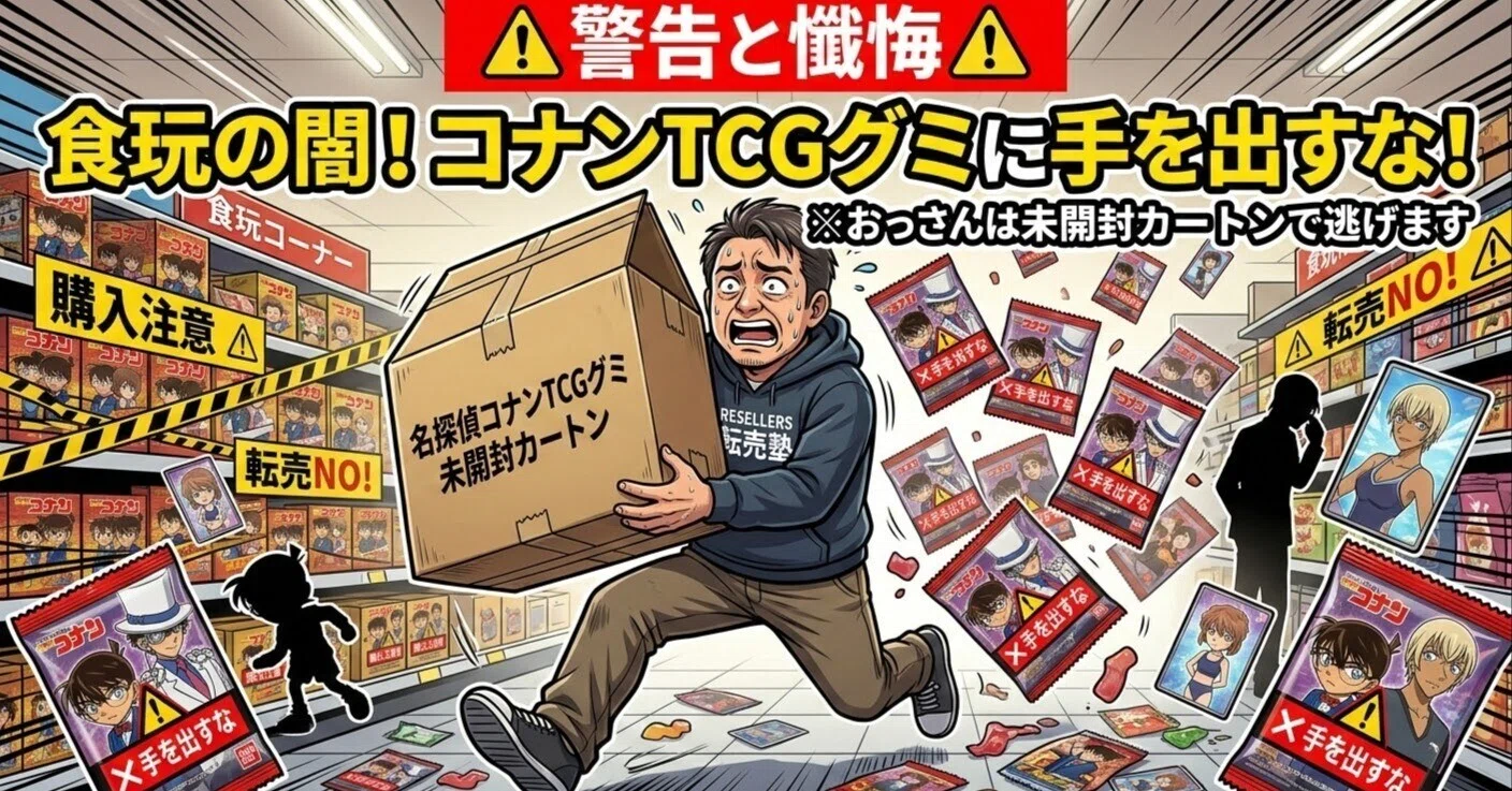 警告と懺悔】食玩の闇！「名探偵コナンTCGグミ」には絶対に手を出すな