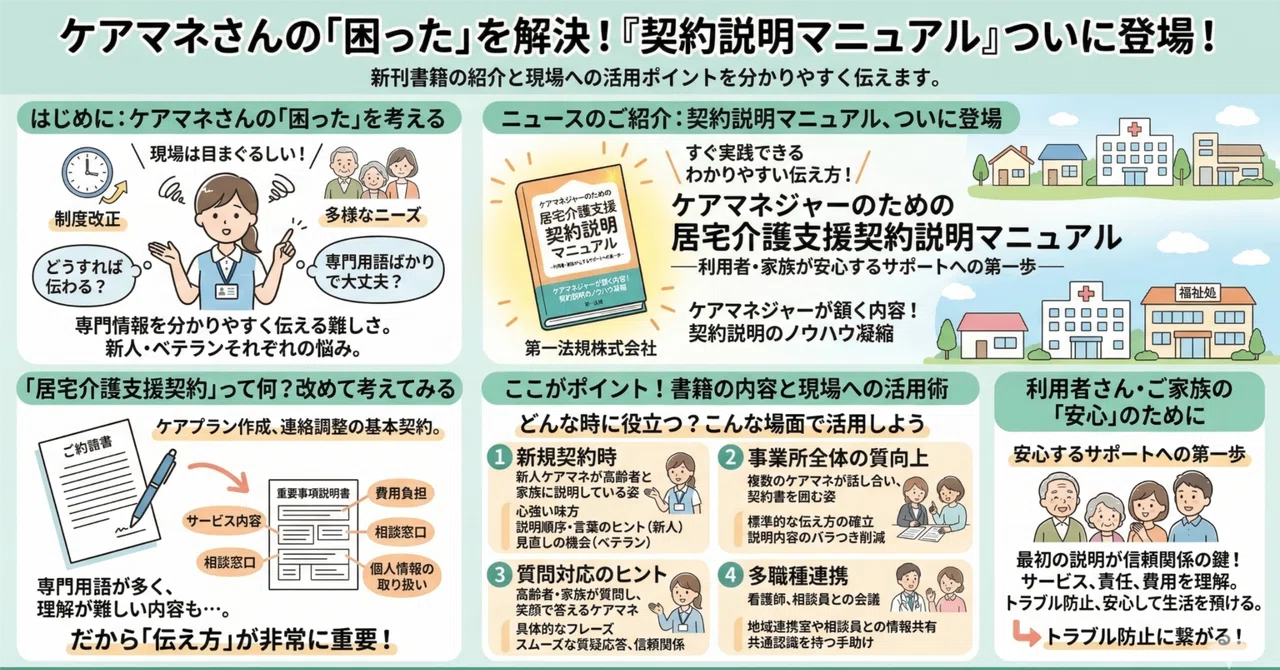 伝え方」で差がつく！ケアマネさんの契約説明、これで安心？｜場末の