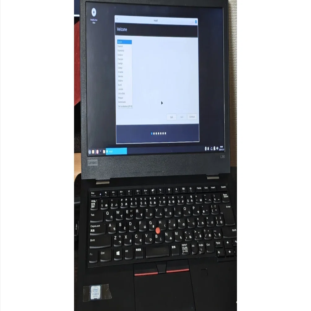 ThinkPad L390 + Linux Mint 22.3 Xfce を使う: CMOS電池交換しました 