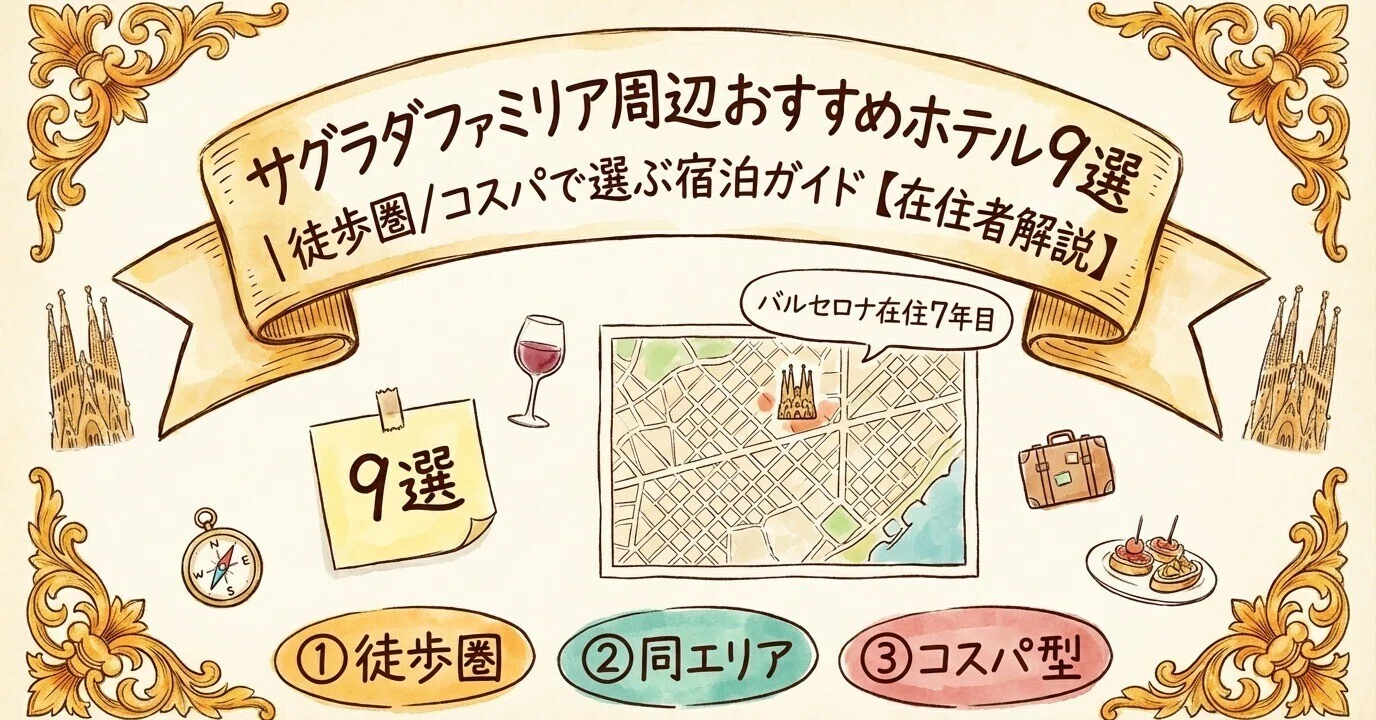 サグラダファミリア滞在ホテルの選び方｜おすすめホテル9選【在住者