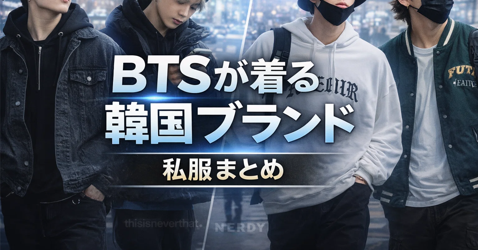 BTSメンバーの私服ファッションブランドまとめ｜韓国ブランドの選び方 