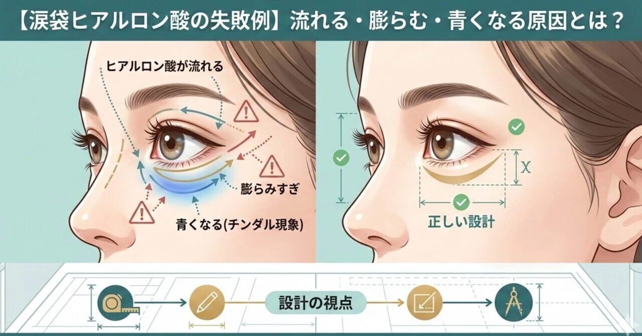 涙 袋 ヒアルロン 酸 失敗