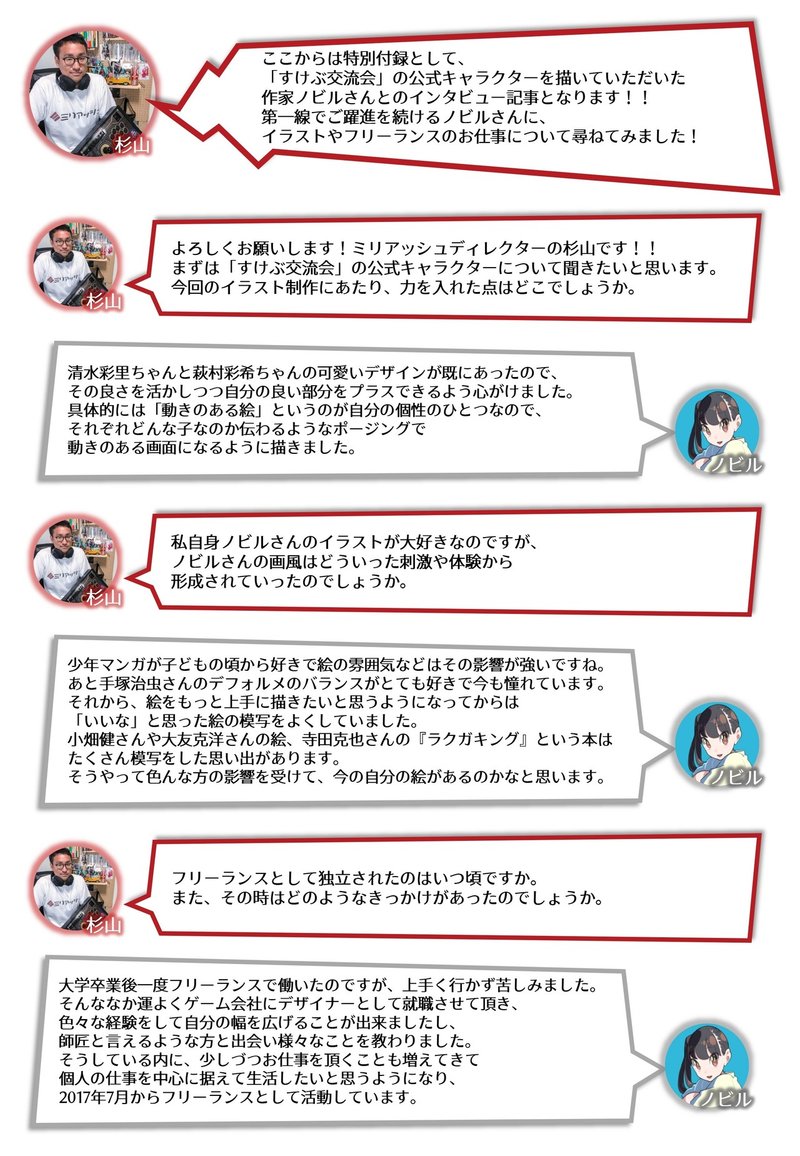 ポップ エッジ イラストレーターノビルさんの紹介がしたい ミリアッシュノート イラスト制作会社 Note