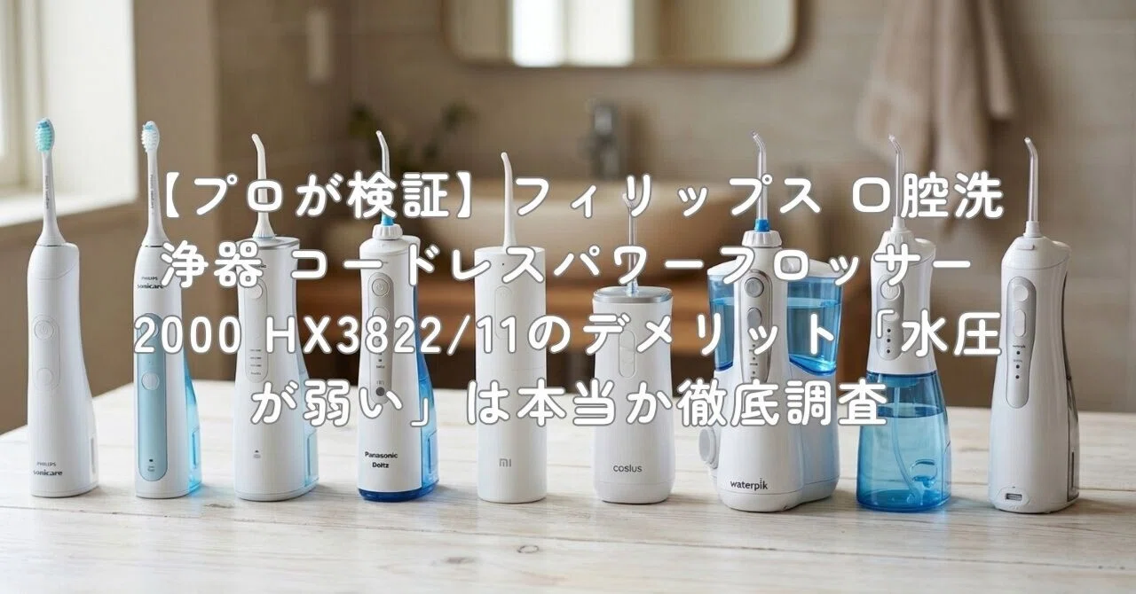 プロが検証】フィリップス 口腔洗浄器 コードレスパワーフロッサー2000