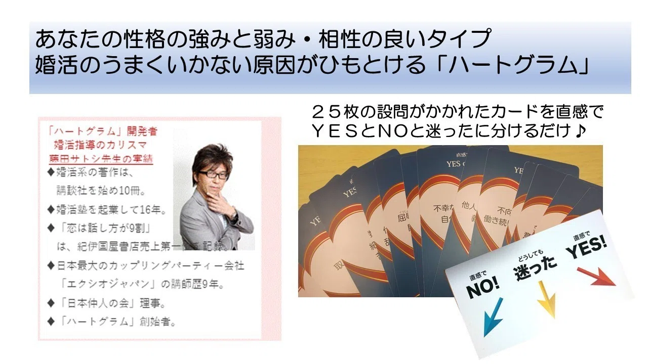 たった5分であなたの魅力がわかるハートグラム診断～最短で運命の人に
