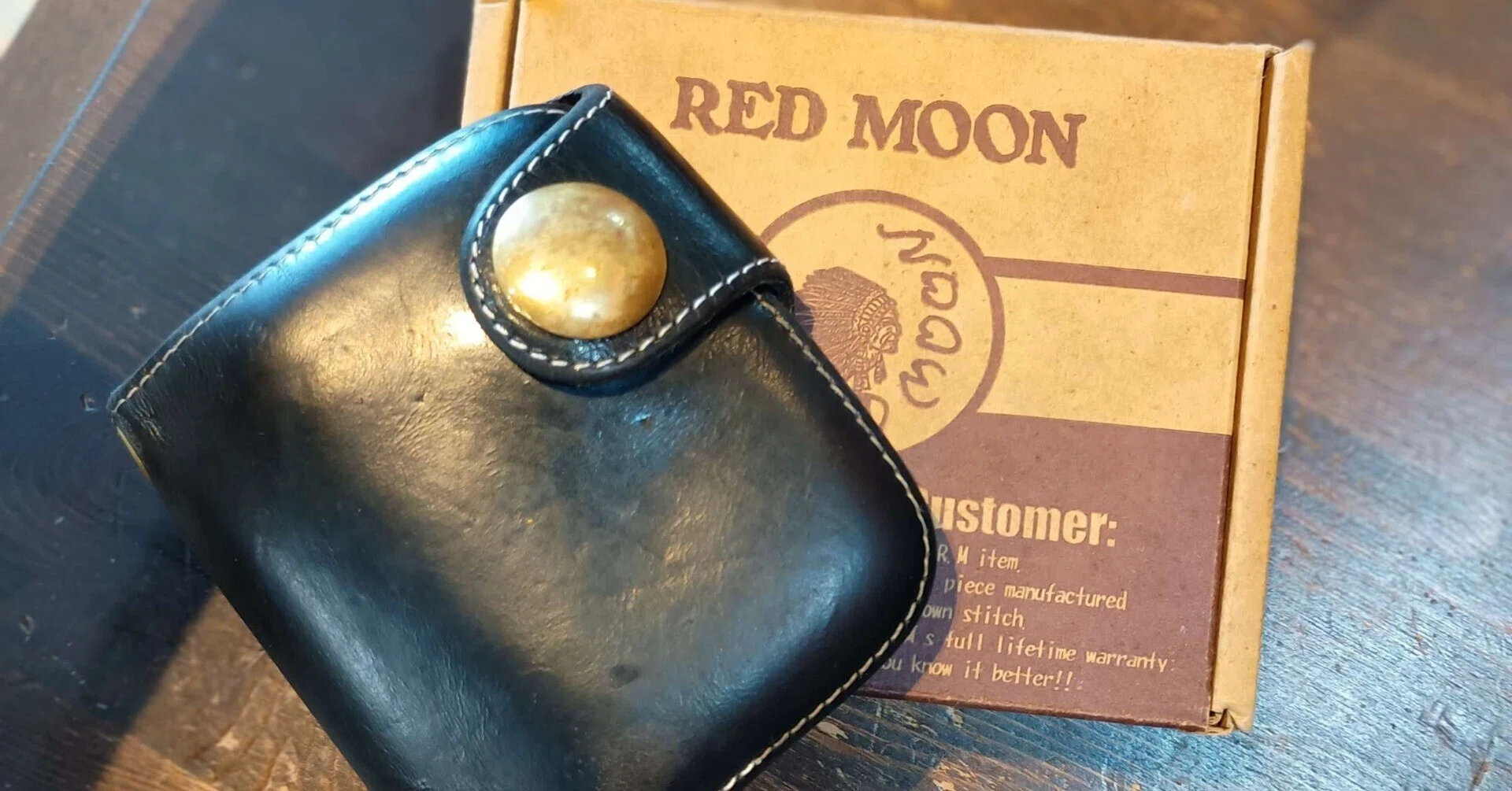 財布修理/ウォレットリペア】Red Moon二つ折りウォレットの修理｜CREA 