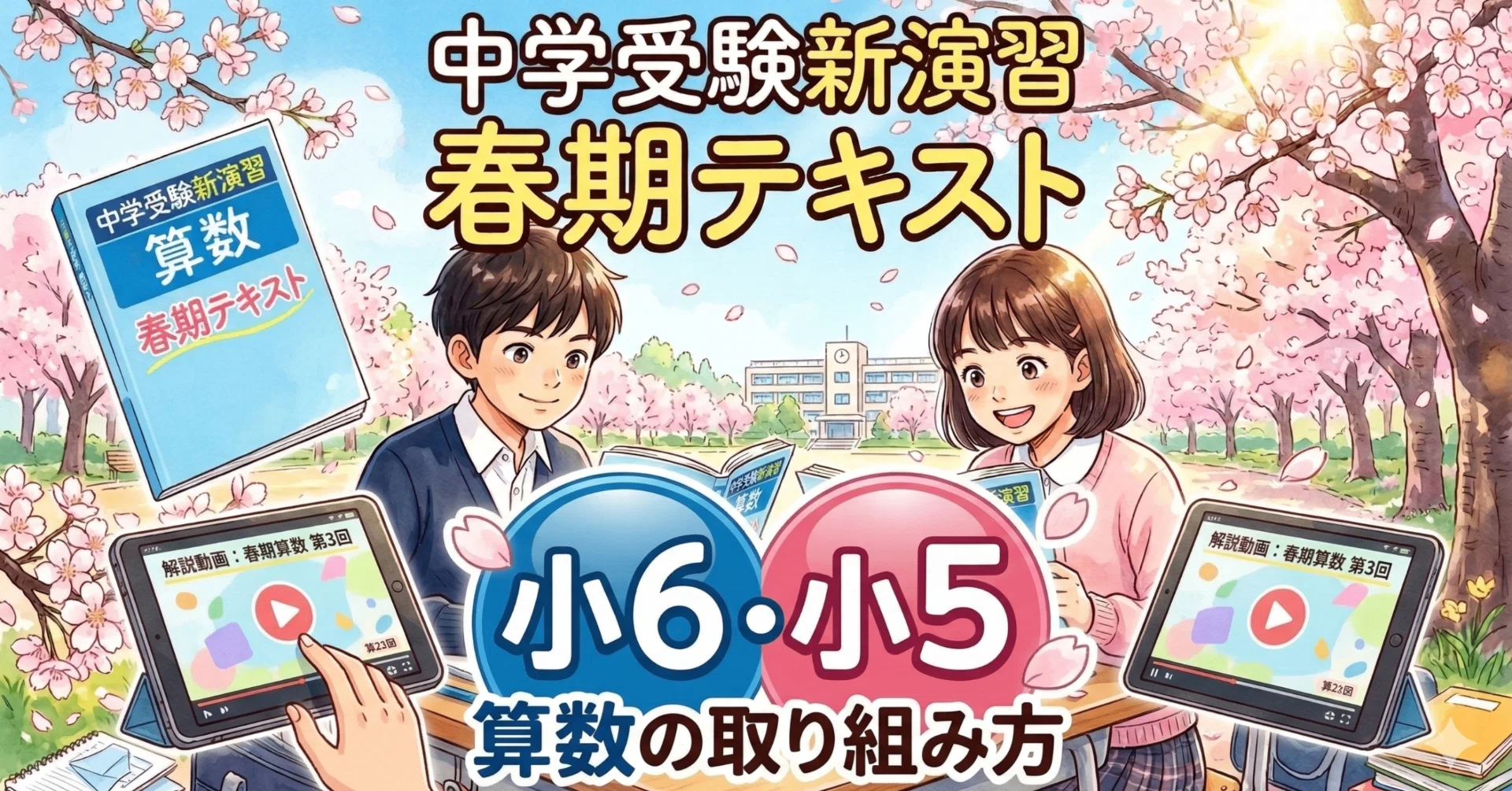 中学受験新演習算数春期テキストの取り組み方（小6・小5）｜井上翔一朗
