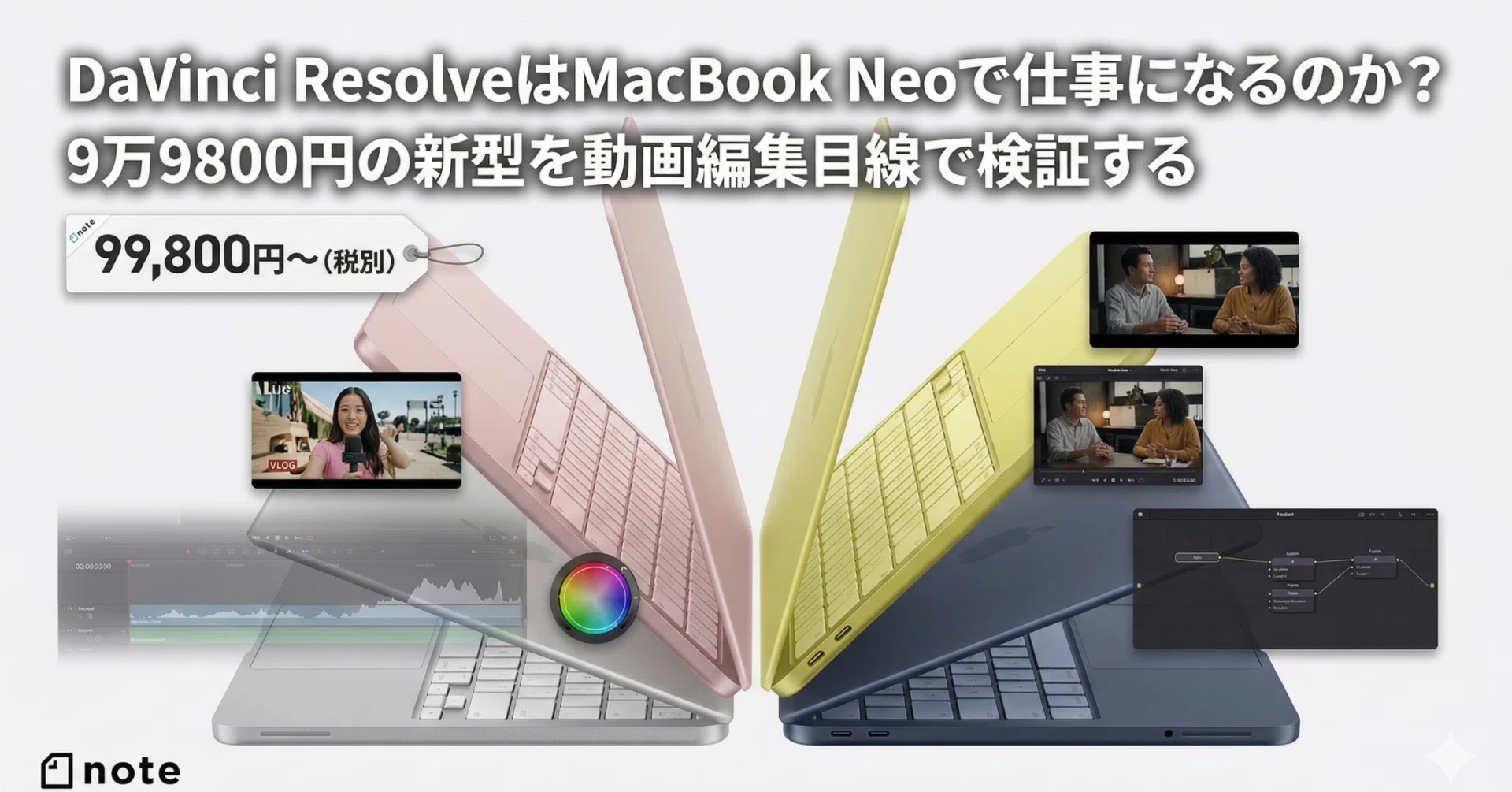 DaVinci ResolveはMacBook Neoで仕事になるのか？ 9万9800円の新型を