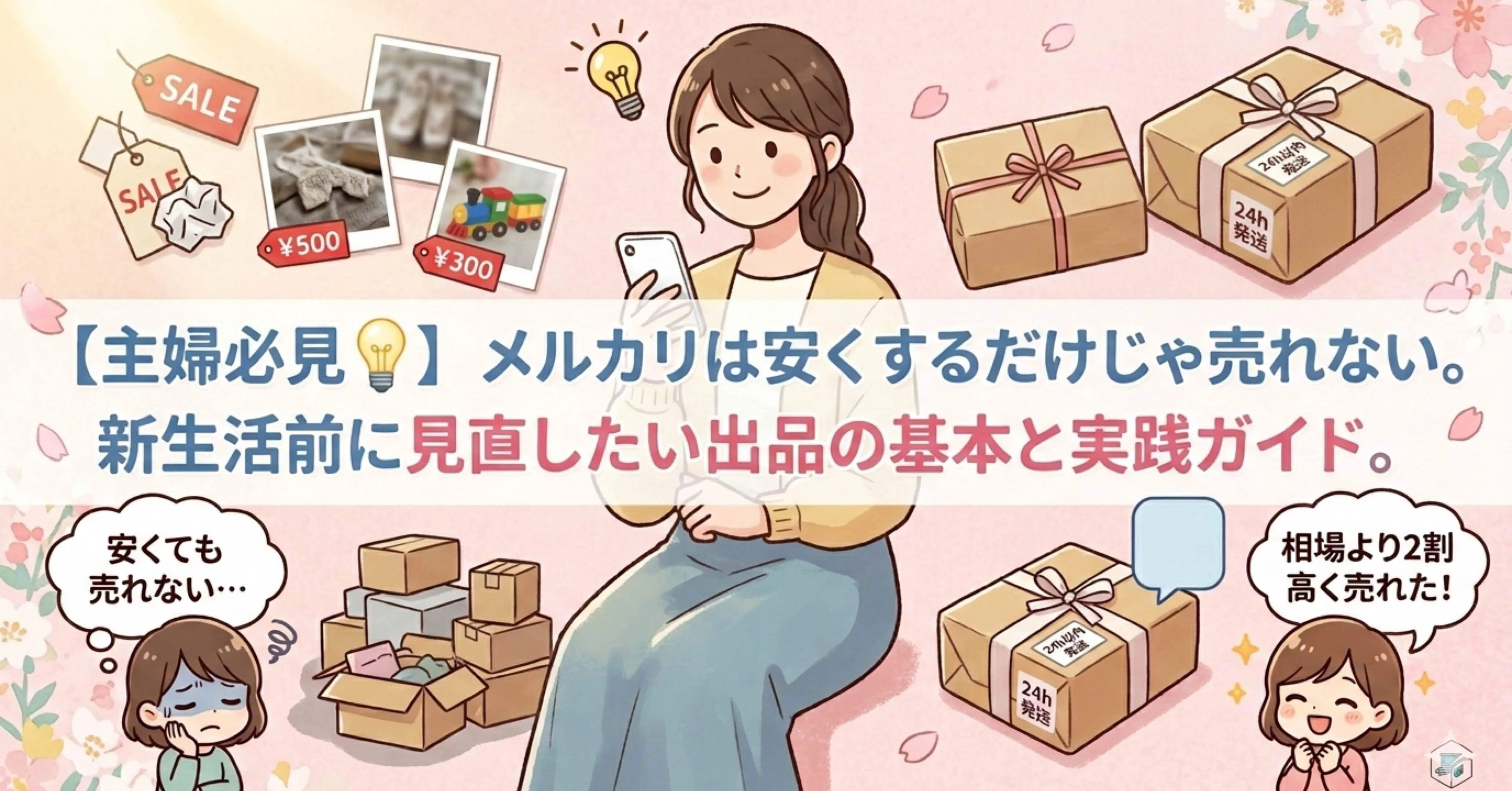 メルカリは安くするだけじゃ売れない。新生活前に見直したい出品の基本 