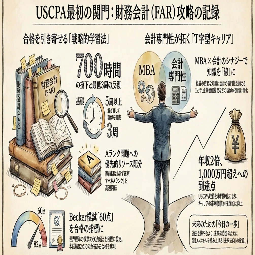 ＵＳＣＰＡ ＦＡＲ日本会計士、簿記1級取得者向け長短期合格セット USCPAと簿記はどっちがおすすめ？簿記2級・1級との違いをUSCPAが解説