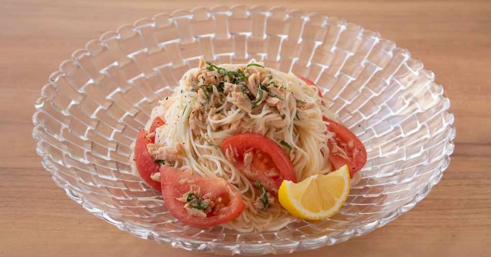 きょうの10分ランチ 冷製パスタ風にさっぱりと トマトツナそうめん 平松サリー Note