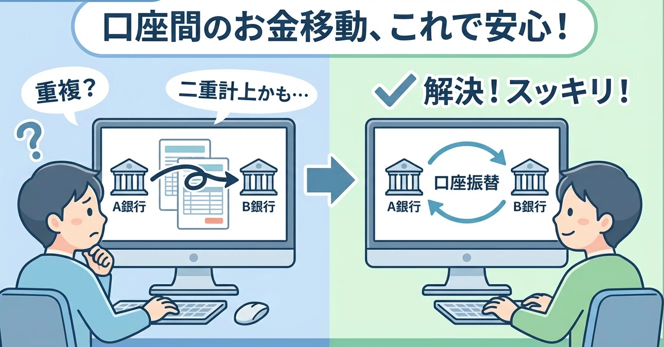 法人口座間でお金を移したけど、どう登録するの？」freee会計での資金