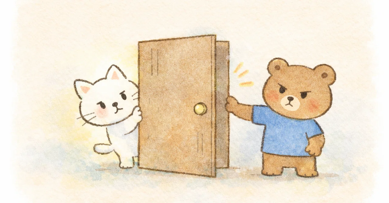 なぜパートナーはドアを閉めて回るのか｜カオリ｜今日も人間やってます