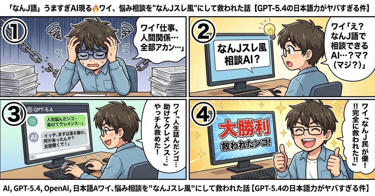 リクエスト(なんなん) なんJ語」うますぎAI現る🔥ワイ、悩み相談を