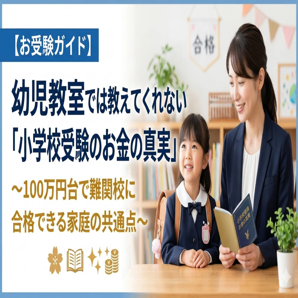 お受験ガイド】幼児教室では教えてくれない「小学校受験のお金の真実