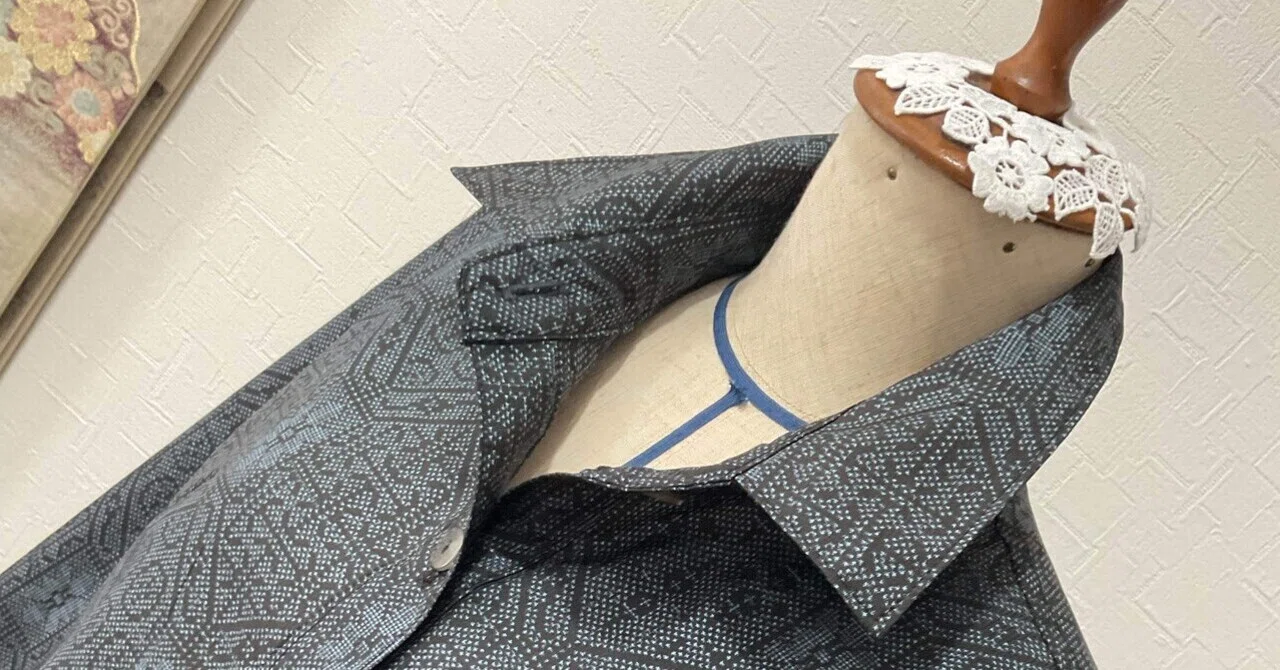 のんこ❣️の着物リメイク👘コーナー🥰141 大島紬着物からセットアップ