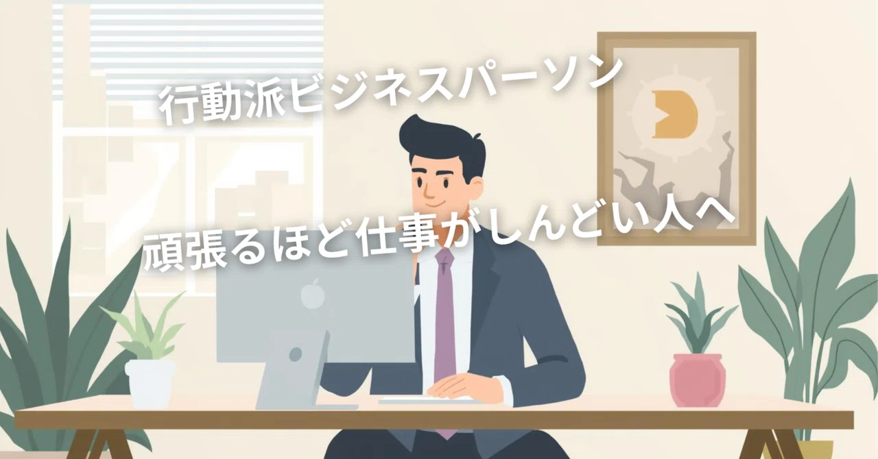 頑張るほど仕事がしんどい人へ｜行動派ビジネスパーソンの思考整理｜SolaVia｜自己理解から始める理想の人生