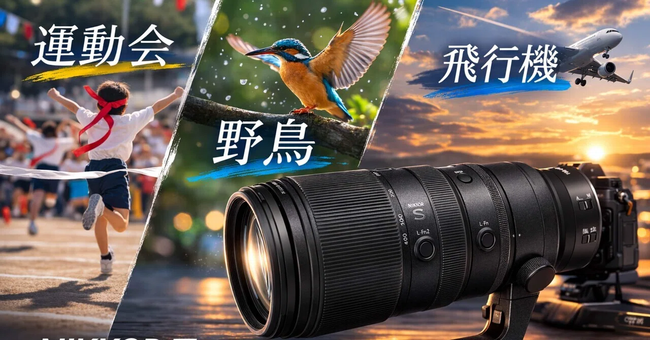 100-400mm ズームレンズ NIKKOR Z 100-400mm f/4.5-5.6 VR Sは買いか？ 仕事・運動会・野鳥まで